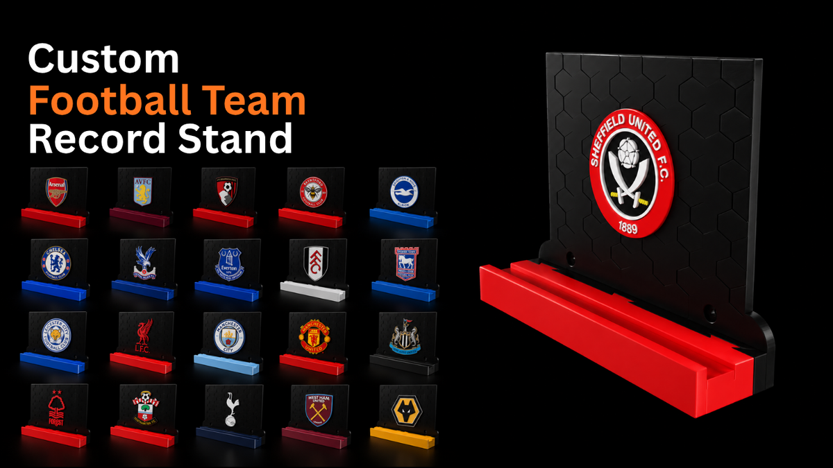 Custom Football Team Record Stand
